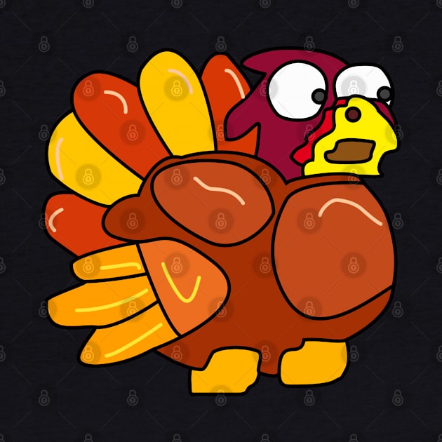 Chicken Turkey (eyes looking down right and facing the right side) - Thanksgiving by LAST-MERCH